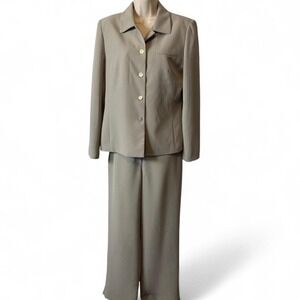 Vintage 90s Sage Green Jones New York Pants Suit